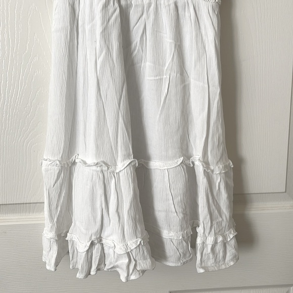 Vintage Y2K boho crochet smocked tiered dress M coastal cowgirl rodeo festival - Picture 7 of 8